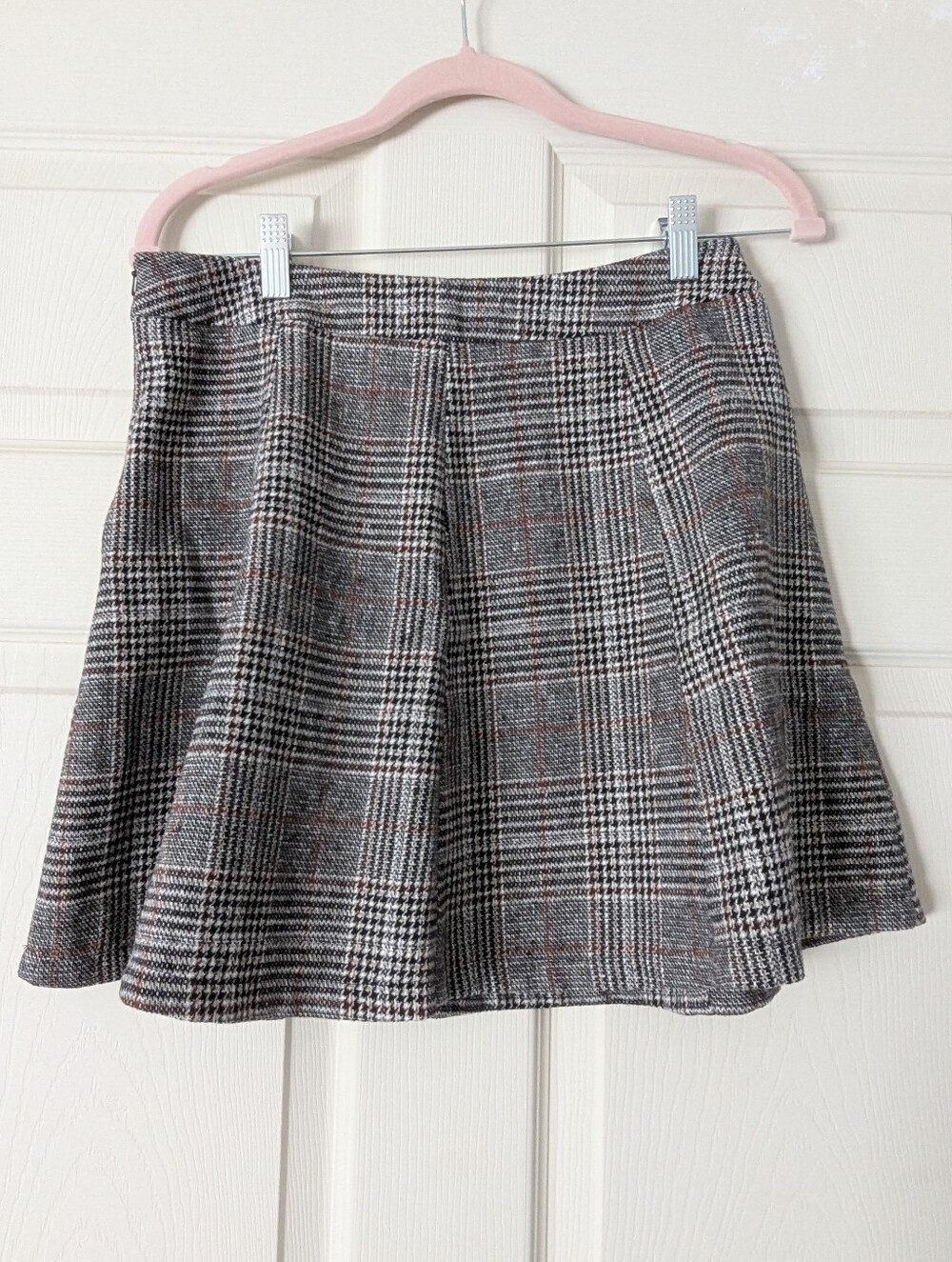 Plaid Skater Skirt Fall Autumn Circle Mini Flare Girly Yesstyle Academia Preppy